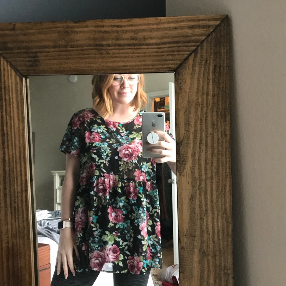 Cute floral tunic top from Forever 21